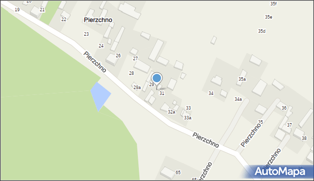 Pierzchno, Pierzchno, 30, mapa Pierzchno