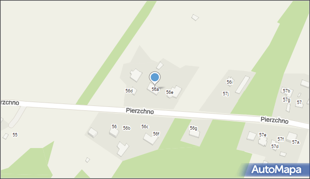 Pierzchno, Pierzchno, 56a, mapa Pierzchno