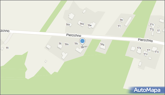 Pierzchno, Pierzchno, 56f, mapa Pierzchno