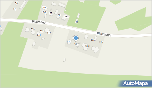 Pierzchno, Pierzchno, 58c, mapa Pierzchno