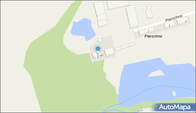 Pierzchno, Pierzchno, 1, mapa Pierzchno