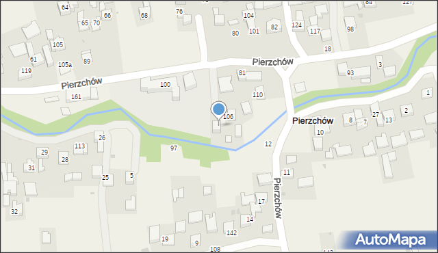 Pierzchów, Pierzchów, 94, mapa Pierzchów