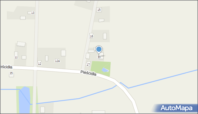 Pieścidła, Pieścidła, 30, mapa Pieścidła