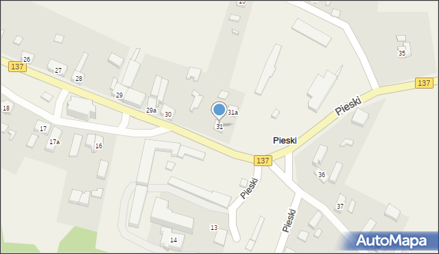 Pieski, Pieski, 31, mapa Pieski