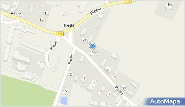 Pieski, Pieski, 37, mapa Pieski