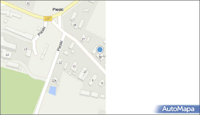 Pieski, Pieski, 38, mapa Pieski