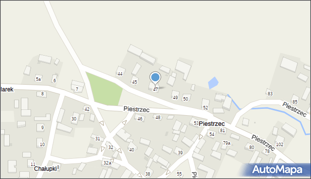 Piestrzec, Piestrzec, 47, mapa Piestrzec