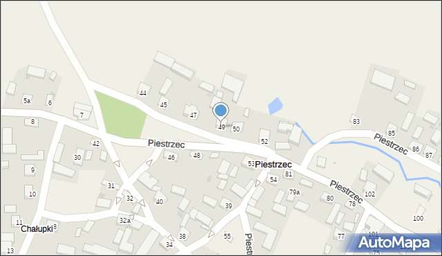 Piestrzec, Piestrzec, 49, mapa Piestrzec