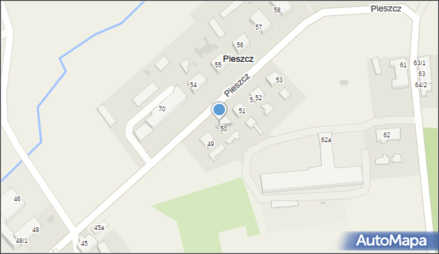 Pieszcz, Pieszcz, 50a, mapa Pieszcz