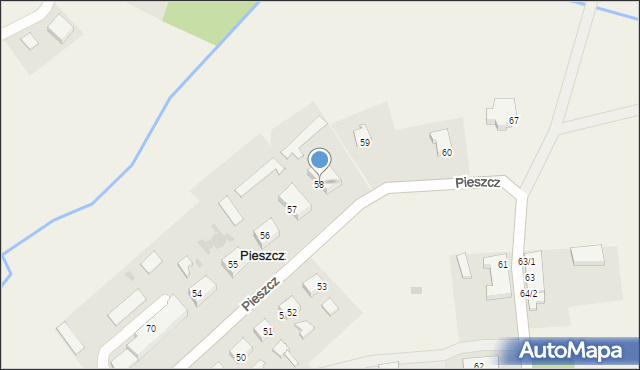 Pieszcz, Pieszcz, 58, mapa Pieszcz