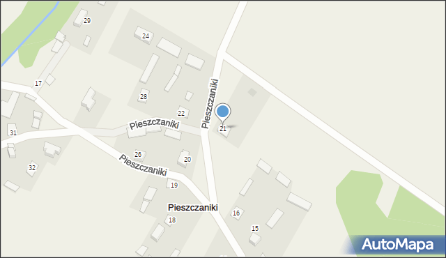 Pieszczaniki, Pieszczaniki, 21, mapa Pieszczaniki