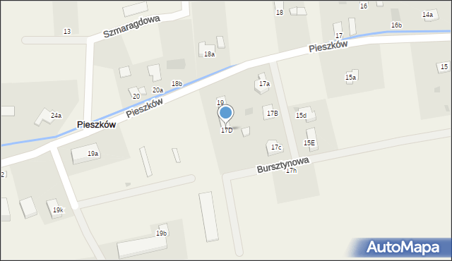 Pieszków, Pieszków, 17D, mapa Pieszków