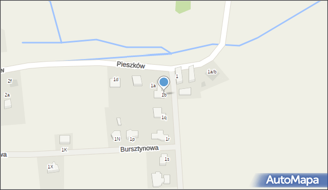 Pieszków, Pieszków, 1b, mapa Pieszków