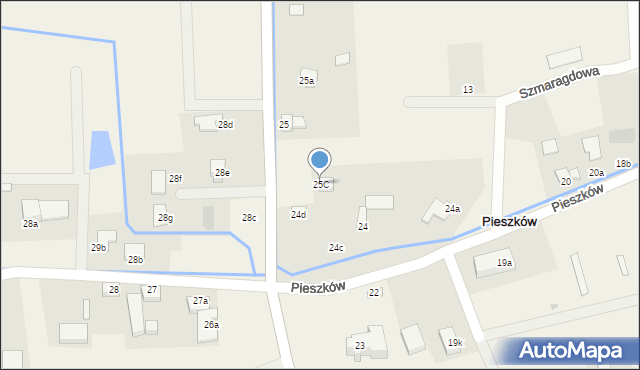 Pieszków, Pieszków, 25C, mapa Pieszków