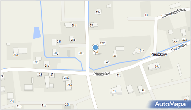 Pieszków, Pieszków, 26, mapa Pieszków