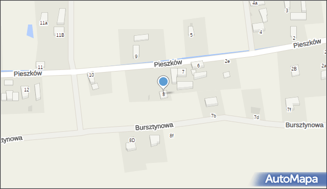 Pieszków, Pieszków, 8, mapa Pieszków