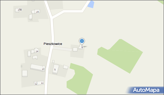 Pieszkowice, Pieszkowice, 4, mapa Pieszkowice