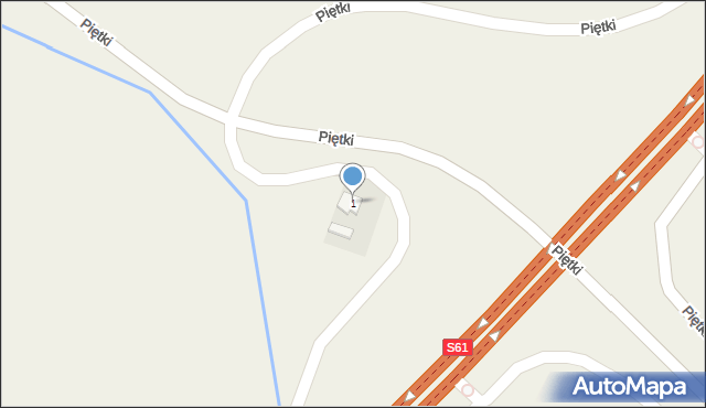 Piętki, Piętki, 1, mapa Piętki