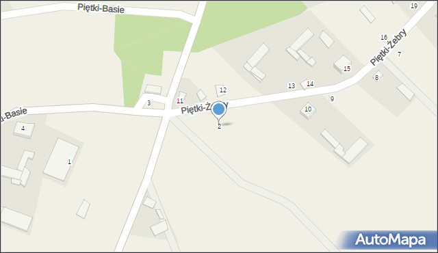 Piętki-Basie, Piętki-Basie, 2, mapa Piętki-Basie