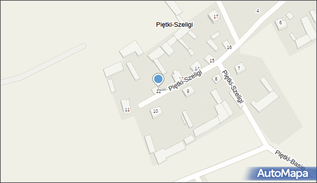 Piętki-Szeligi, Piętki-Szeligi, 12, mapa Piętki-Szeligi