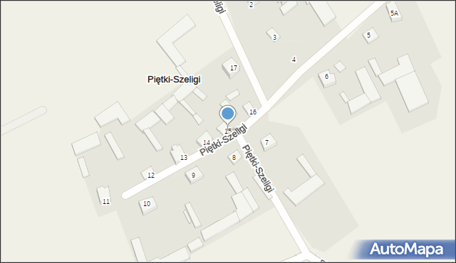 Piętki-Szeligi, Piętki-Szeligi, 15, mapa Piętki-Szeligi