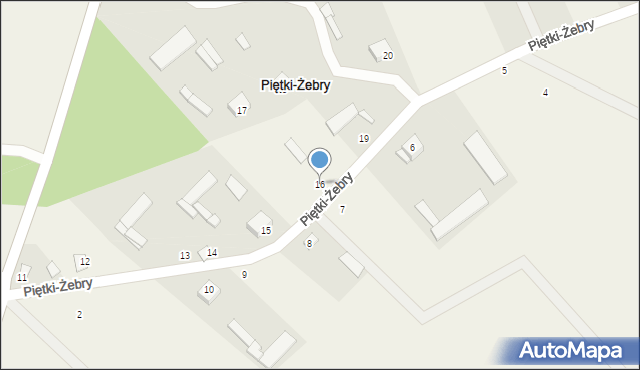 Piętki-Żebry, Piętki-Żebry, 16, mapa Piętki-Żebry