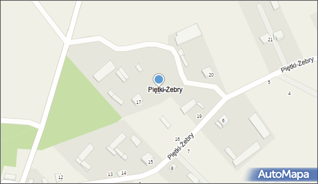 Piętki-Żebry, Piętki-Żebry, 18, mapa Piętki-Żebry