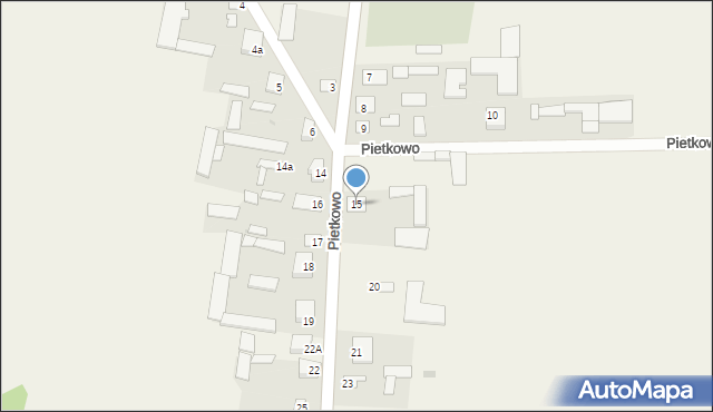 Pietkowo, Pietkowo, 15, mapa Pietkowo