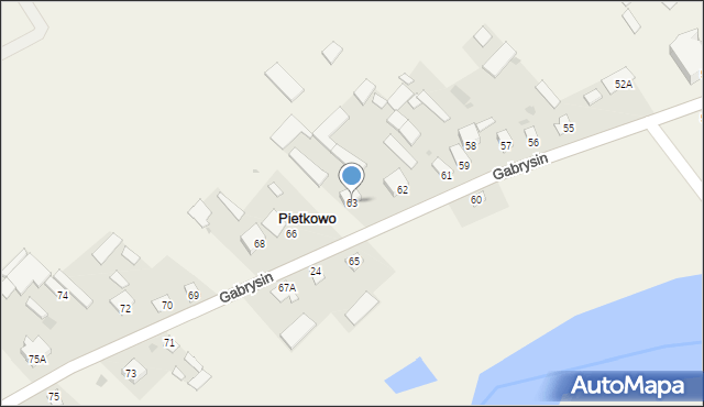 Pietkowo, Pietkowo, 63, mapa Pietkowo