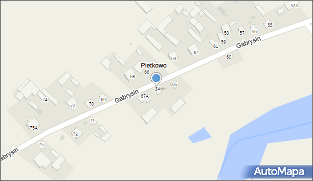 Pietkowo, Pietkowo, 64, mapa Pietkowo