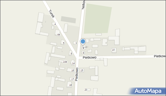 Pietkowo, Pietkowo, 8, mapa Pietkowo