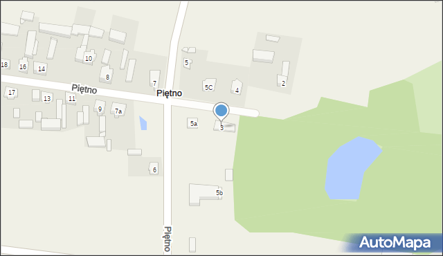 Piętno, Piętno, 3, mapa Piętno