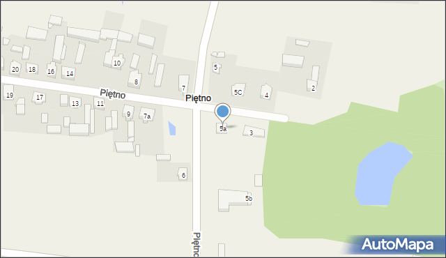 Piętno, Piętno, 5a, mapa Piętno