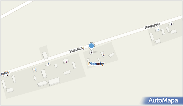 Pietrachy, Pietrachy, 5, mapa Pietrachy