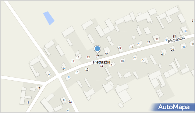 Pietraszki, Pietraszki, 17, mapa Pietraszki