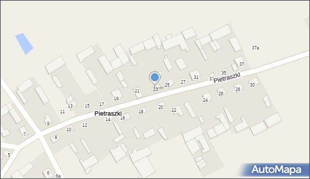 Pietraszki, Pietraszki, 23, mapa Pietraszki