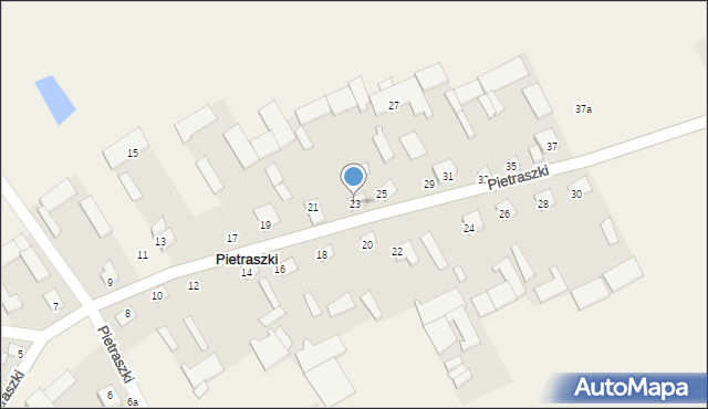 Pietraszki, Pietraszki, 23, mapa Pietraszki