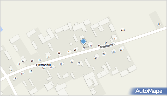 Pietraszki, Pietraszki, 27, mapa Pietraszki