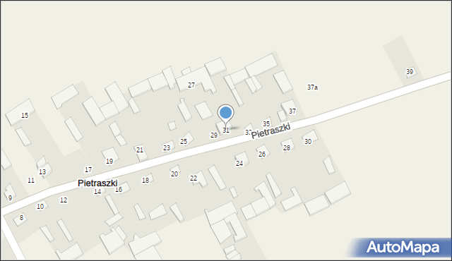 Pietraszki, Pietraszki, 31, mapa Pietraszki