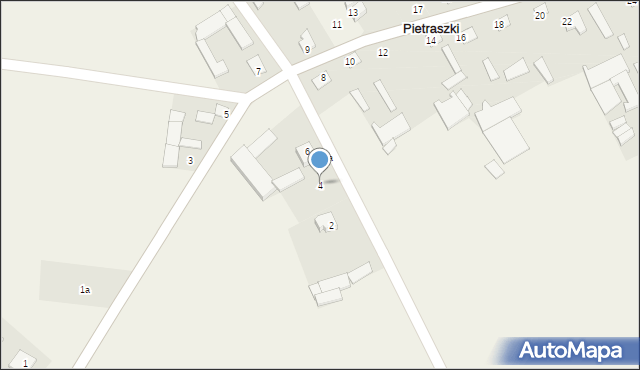 Pietraszki, Pietraszki, 4, mapa Pietraszki