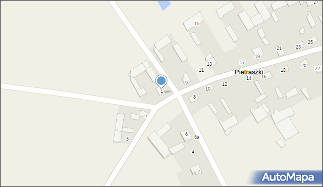 Pietraszki, Pietraszki, 7, mapa Pietraszki