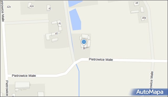 Pietrowice Małe, Pietrowice Małe, 39, mapa Pietrowice Małe