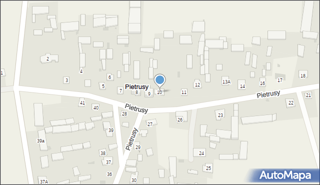 Pietrusy, Pietrusy, 10, mapa Pietrusy