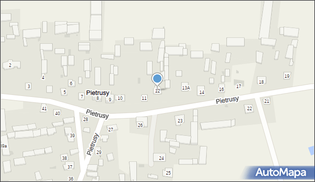 Pietrusy, Pietrusy, 12, mapa Pietrusy