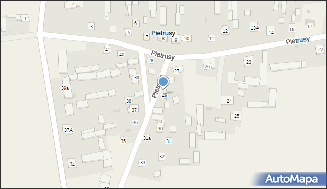 Pietrusy, Pietrusy, 29, mapa Pietrusy