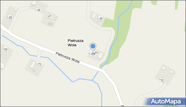 Pietrusza Wola, Pietrusza Wola, 48a, mapa Pietrusza Wola