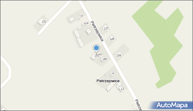 Pietrzejowice, Pietrzejowice, 131, mapa Pietrzejowice