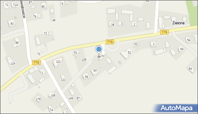 Pietrzejowice, Pietrzejowice, 68, mapa Pietrzejowice