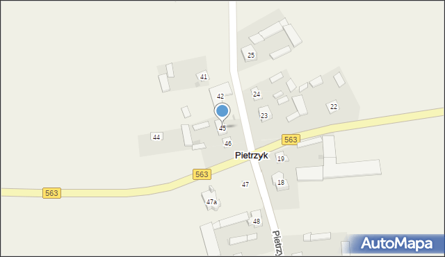 Pietrzyk, Pietrzyk, 45, mapa Pietrzyk