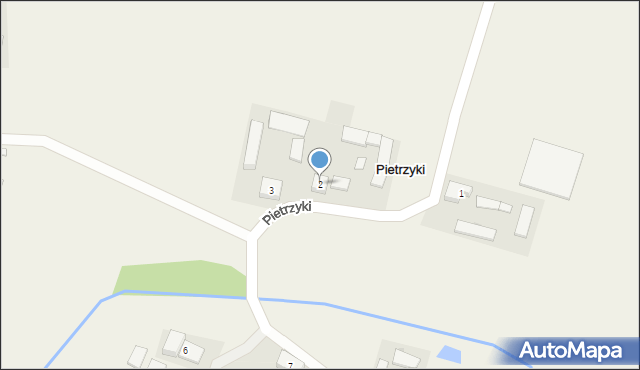 Pietrzyki, Pietrzyki, 2, mapa Pietrzyki